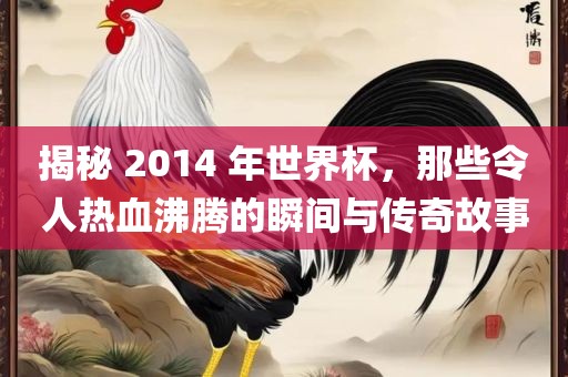 揭秘 2014 年世界杯，那些令人热血沸腾的瞬间与传奇故事