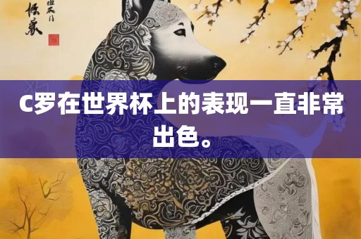 C罗在世界杯上的表现一直非常出色。
