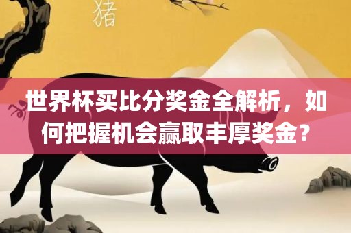 世界杯买比分奖金全解析，如何把握机会赢取丰厚奖金？