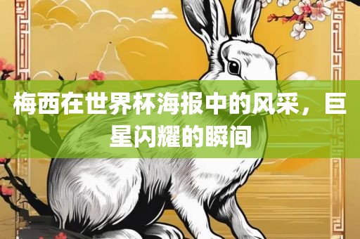 梅西在世界杯海报中的风采，巨星闪耀的瞬间