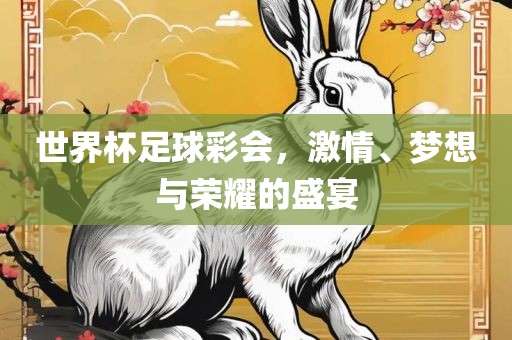 世界杯足球彩会，激情、梦想与荣耀的盛宴