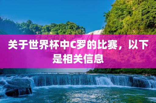 关于世界杯中C罗的比赛，以下是相关信息