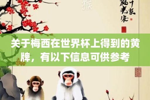 关于梅西在世界杯上得到的黄牌，有以下信息可供参考