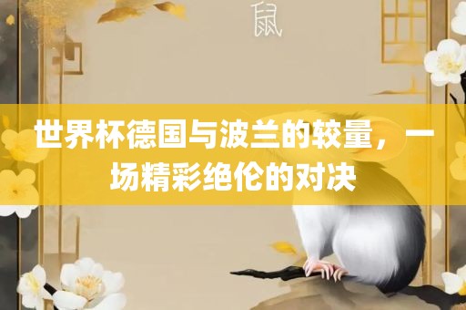 世界杯德国与波兰的较量，一场精彩绝伦的对决