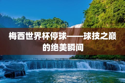梅西世界杯停球——球技之巅的绝美瞬间