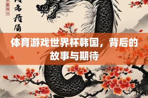 体育游戏世界杯韩国，背后的故事与期待