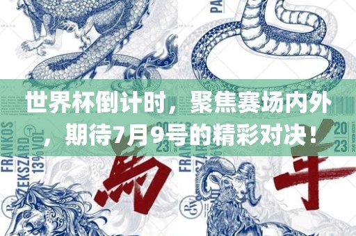 世界杯倒计时，聚焦赛场内外，期待7月9号的精彩对决！