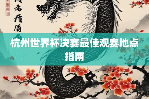 杭州世界杯决赛最佳观赛地点指南