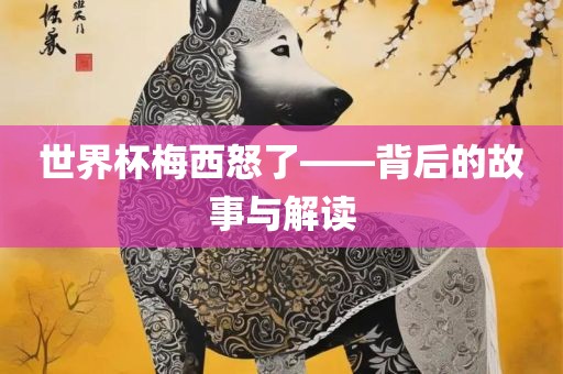 世界杯梅西怒了——背后的故事与解读