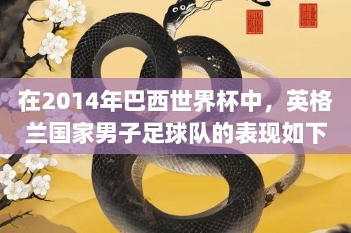 在2014年巴西世界杯中，英格兰国家男子足球队的表现如下