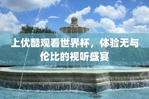 上优酷观看世界杯，体验无与伦比的视听盛宴