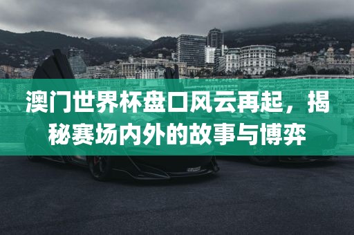 澳门世界杯盘口风云再起，揭秘赛场内外的故事与博弈