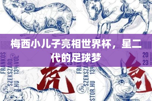 梅西小儿子亮相世界杯，星二代的足球梦