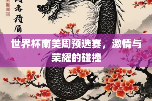 世界杯南美周预选赛，激情与荣耀的碰撞