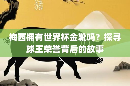 梅西拥有世界杯金靴吗？探寻球王荣誉背后的故事