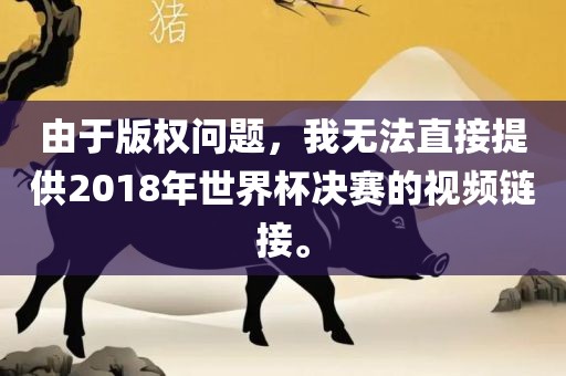 由于版权问题，我无法直接提供2018年世界杯决赛的视频链接。