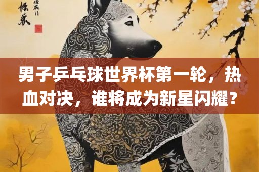 男子乒乓球世界杯第一轮，热血对决，谁将成为新星闪耀？