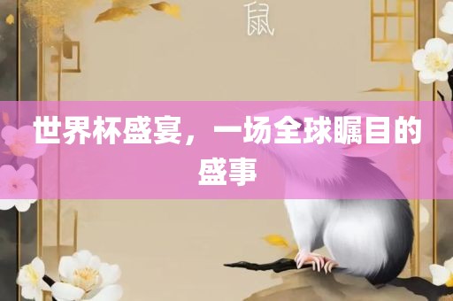 世界杯盛宴，一场全球瞩目的盛事