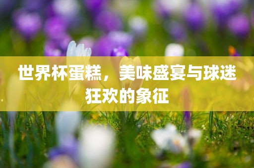 世界杯蛋糕，美味盛宴与球迷狂欢的象征
