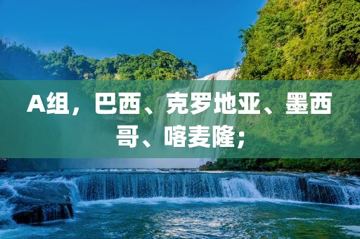 A组，巴西、克罗地亚、墨西哥、喀麦隆；