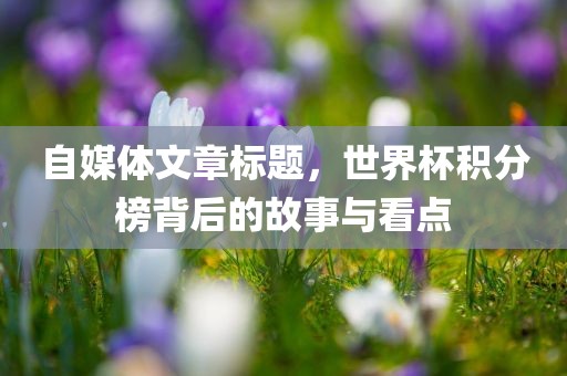 自媒体文章标题，世界杯积分榜背后的故事与看点