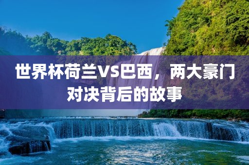 世界杯荷兰VS巴西，两大豪门对决背后的故事