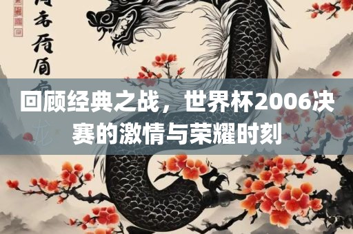 回顾经典之战，世界杯2006决赛的激情与荣耀时刻
