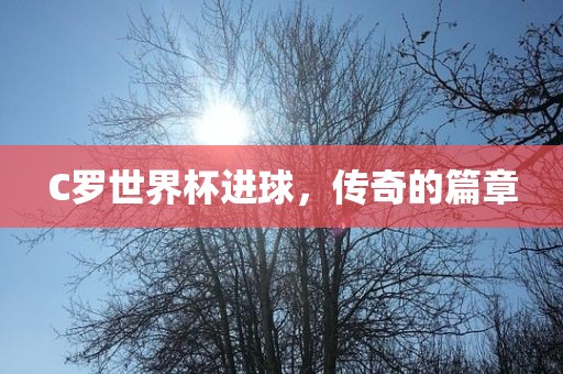 C罗世界杯进球，传奇的篇章