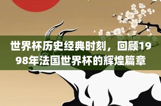 世界杯历史经典时刻，回顾1998年法国世界杯的辉煌篇章广西贺州市华昌新材料有限公司