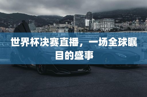 世界杯决赛直播，一场全球瞩目的盛事