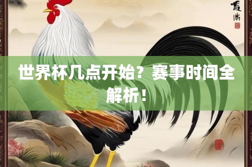 世界杯广西贺州市华昌新材料有限公司几点开始？赛事时间全解析！