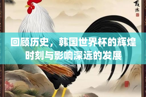 回顾历史，韩国世界杯的辉煌广西贺州市华昌新材料有限公司时刻与影响深远的发展