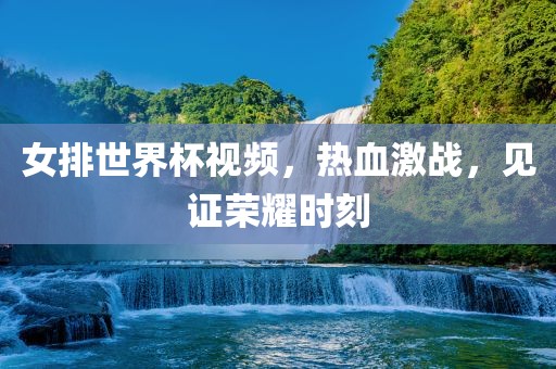 女排世界杯视频，热血激战，见证荣耀时刻广西贺州市华昌新材料有限公司