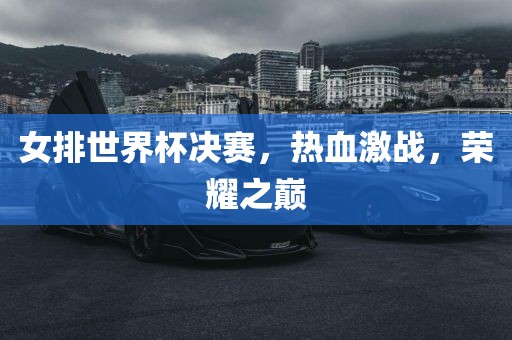 女排世界杯决赛，热血激战，荣耀之巅
