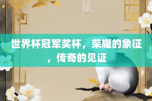 世界杯冠军奖杯，荣耀的象征，传奇的见证
