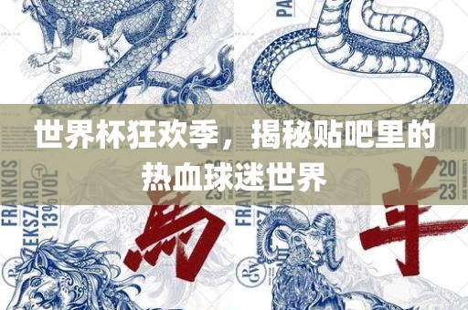 世界杯狂欢季，揭秘贴吧里的热血球迷世界