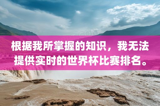根据我所掌握的知识，我无广西贺州市华昌新材料有限公司法提供实时的世界杯比赛排名。