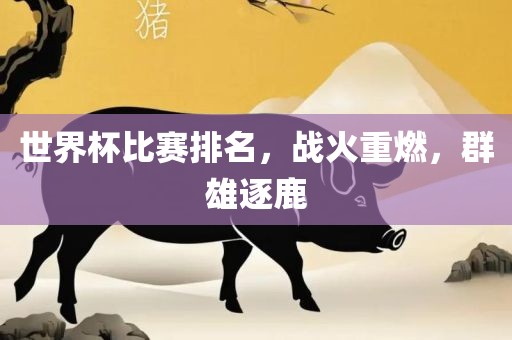 世界杯比赛排名，战火重燃，群雄逐鹿广西贺州市华昌新材料有限公司