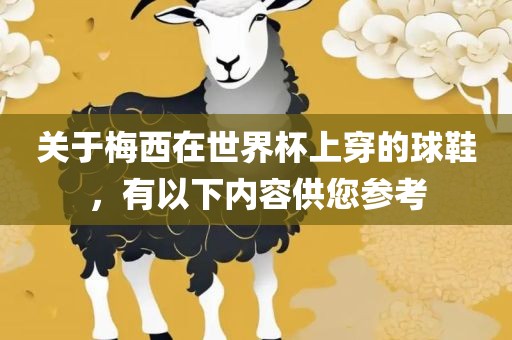 关于梅西在世界杯上穿的球鞋，有以下内容供您参考