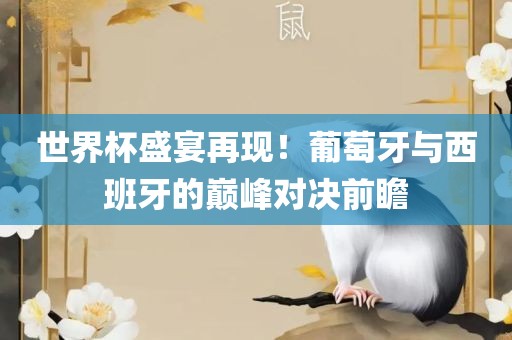 世界杯盛宴再现！葡萄牙广西贺州市华昌新材料有限公司与西班牙的巅峰对决前瞻