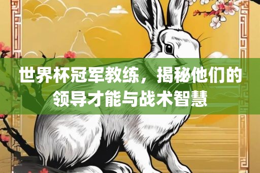 世界杯冠军教练，揭秘他们的领导才能与战术智慧