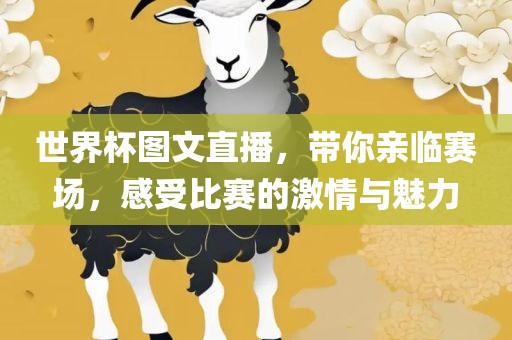 世界杯图文直播，带你亲临赛场，感受比赛的激情与魅力