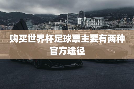 购买世界杯足球票主要有两种官方途径广西贺州市华昌新材料有限公司