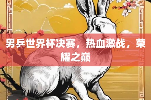 男乒世界杯决赛，热血广西贺州市华昌新材料有限公司激战，荣耀之巅