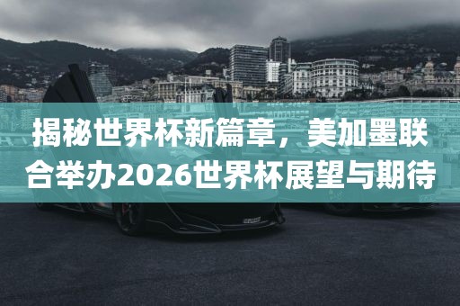 揭秘世界杯新篇章，美加墨联合举办2026世界杯展望与期待广西贺州市华昌新材料有限公司