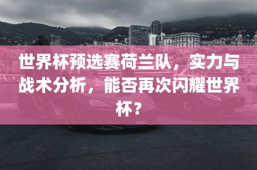 世界杯预选赛荷兰队，实力与战术分析，能否再次闪耀世界杯？广西贺州市华昌新材料有限公司