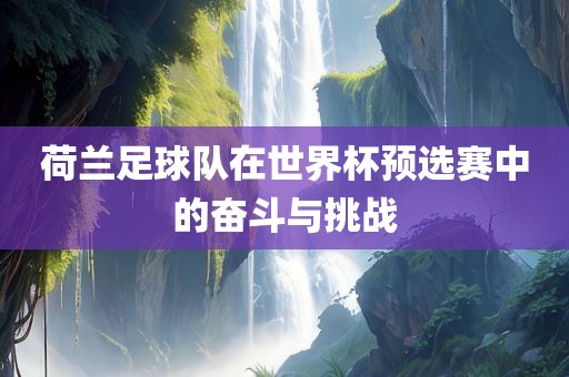 荷兰广西贺州市华昌新材料有限公司足球队在世界杯预选赛中的奋斗与挑战