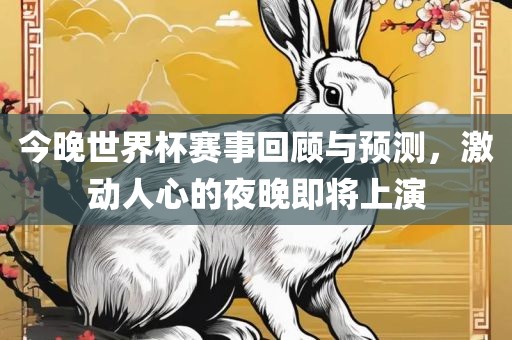 今晚世界杯赛事回顾与预测，激动人心的夜晚即将上演