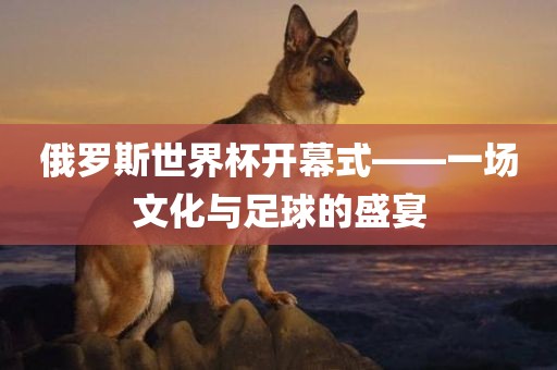 俄罗斯世界杯开幕式——一场文化与足球的盛宴