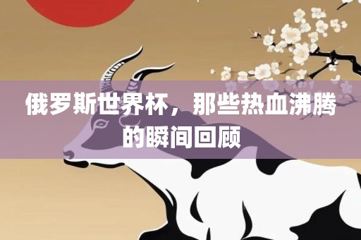 俄罗斯世界杯，那些热血沸腾的瞬间回顾